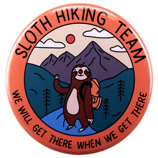 Sloth Hiking Team Pin Badge