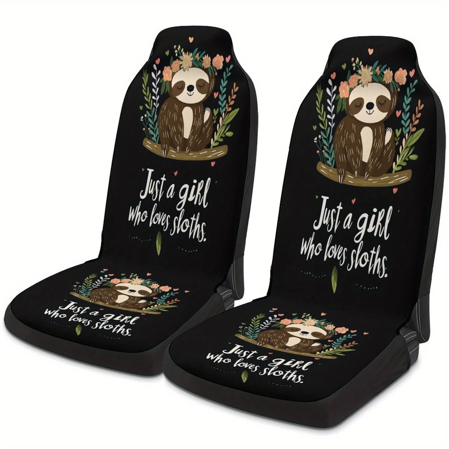 Just A Girl Who Loves Sloth Car Seat Covers