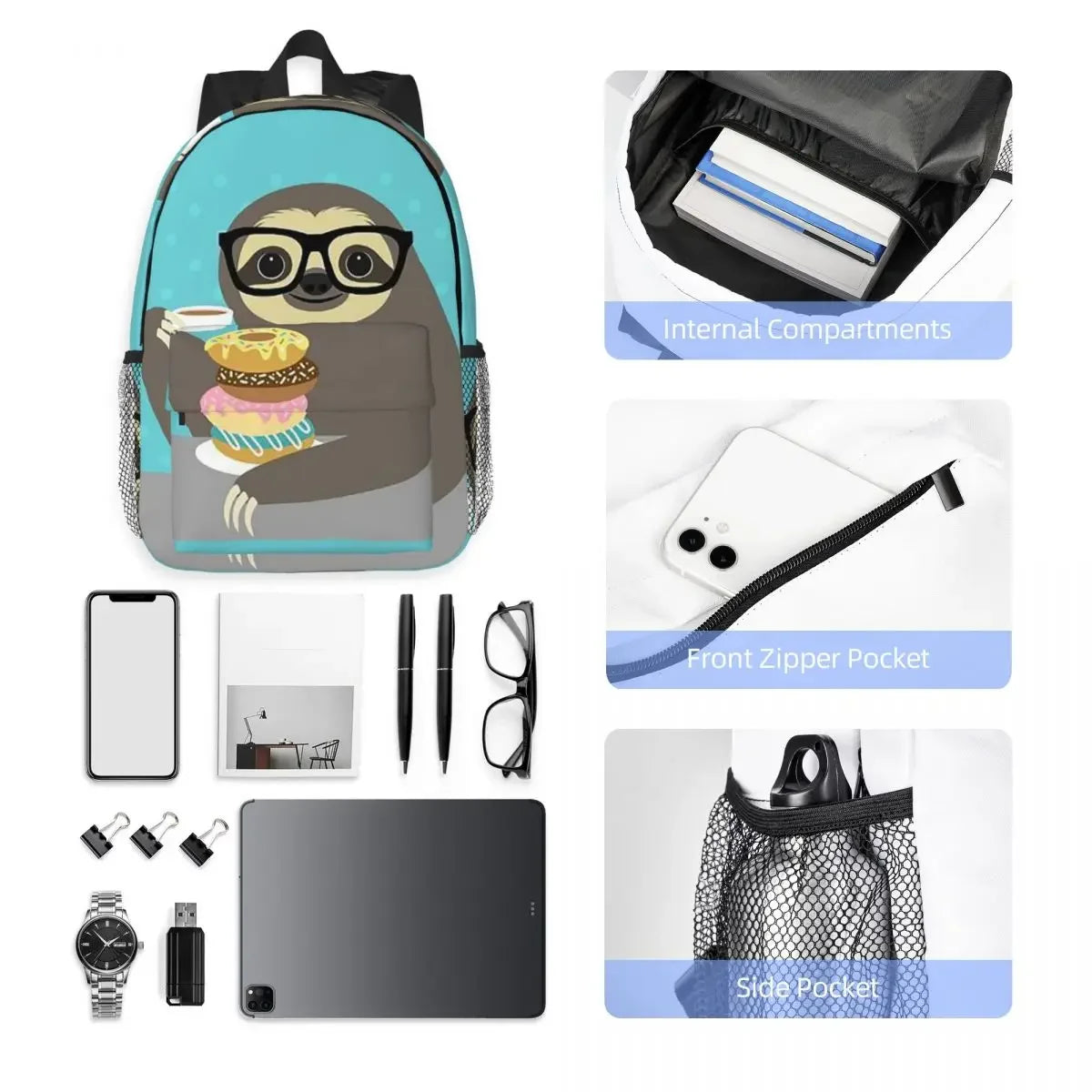 Sloth & Donuts Backpack