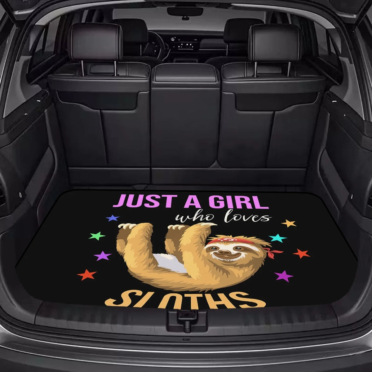 Just A Girl Who Loves Sloths Car Boot Protector