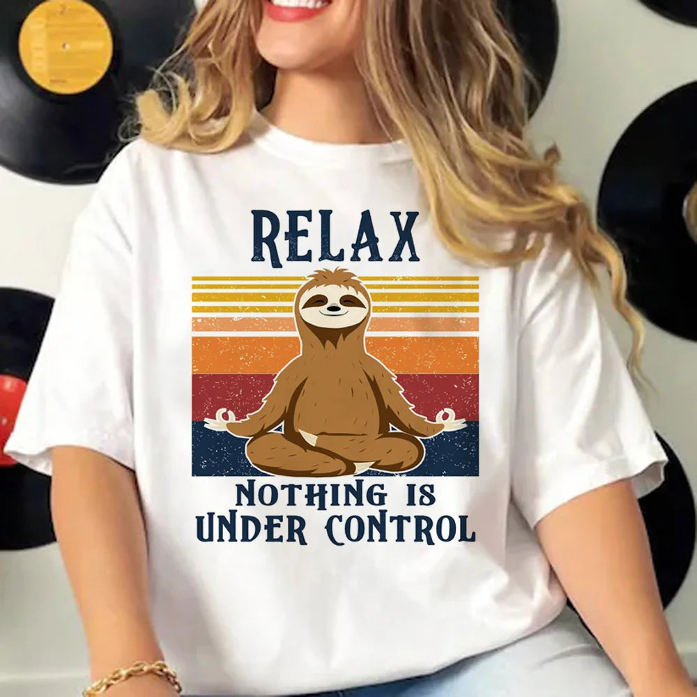 Relax Nothing Is Under Control Sloth T-Shirt