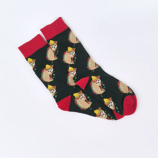 Cartoon Sloth Design Mid-Calf Socks product photo 1