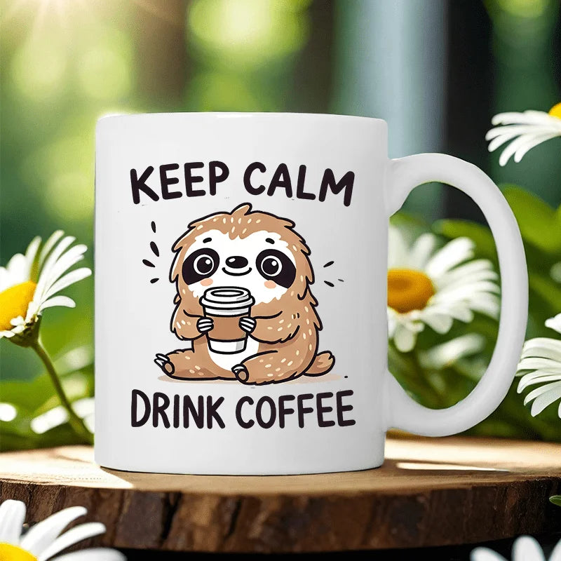 Keep Calm Drink Coffee Sloth Mug