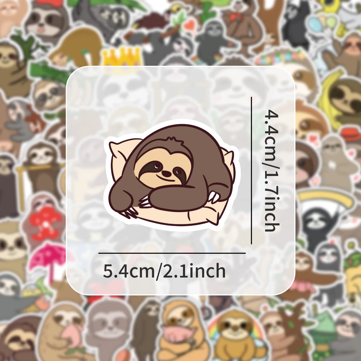 Sloth Cartoon Stickers