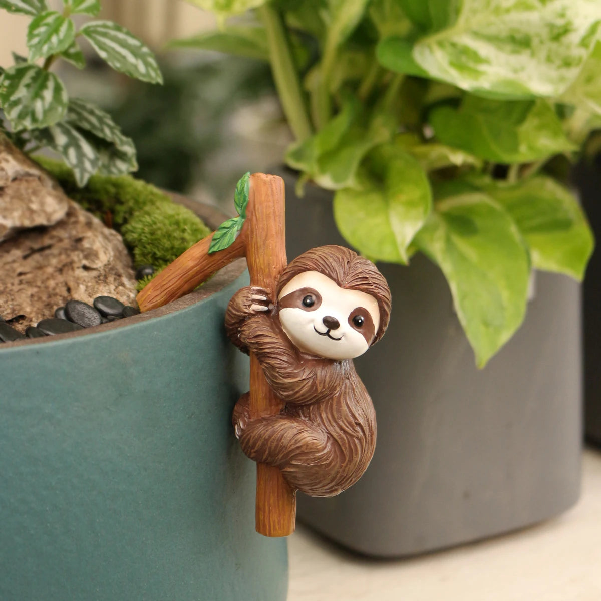 Sloth Flower Pot Ornament