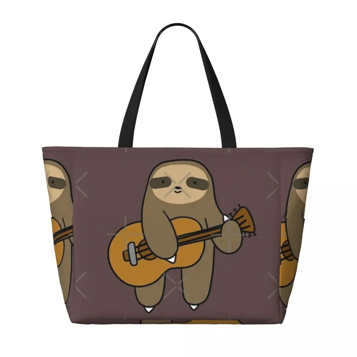 Guitar Sloth Beach Travel Bag