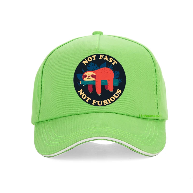 Not Fast Not Furious Sloth Baseball Cap