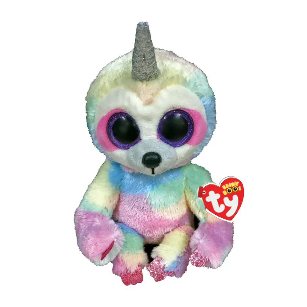 Ty Beanie Boos Plush Rainbow Sloth