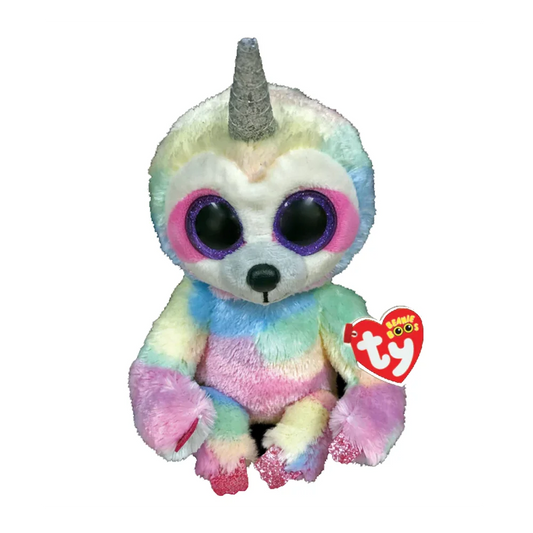 Ty Beanie Boos Plush Rainbow Sloth