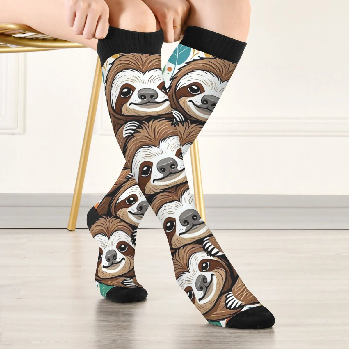 Sloth Face Socks product photo 5