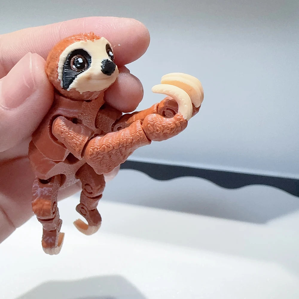 3d Printed Sloth Plastic Ornament