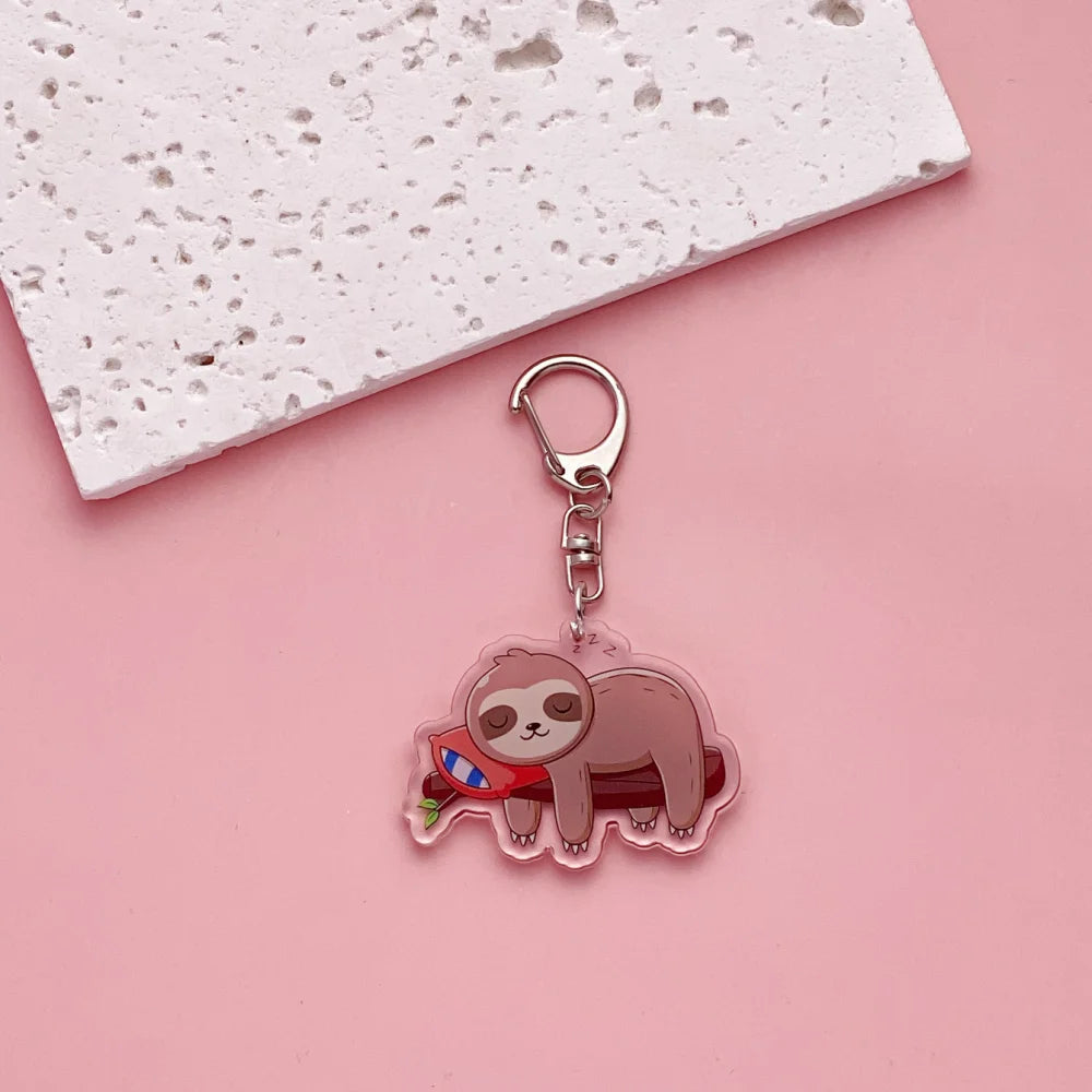 Sloth Acrylic Keychain