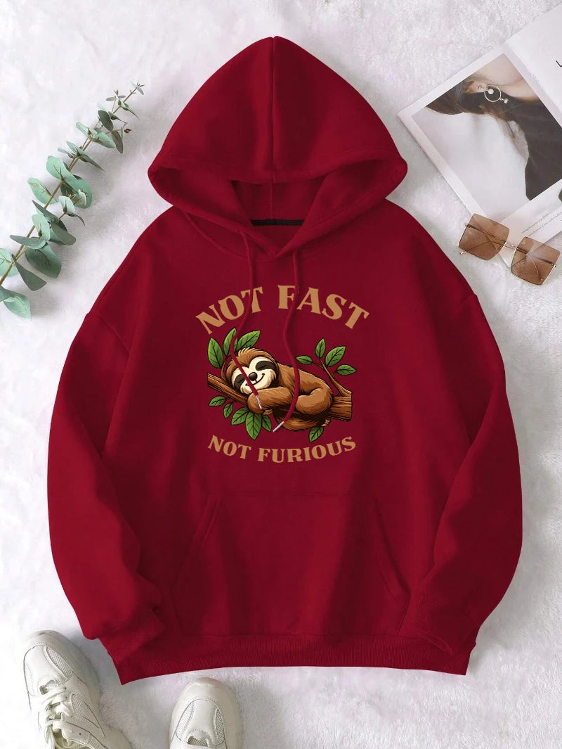 Not Fast Not Furious Sloth Hoodies