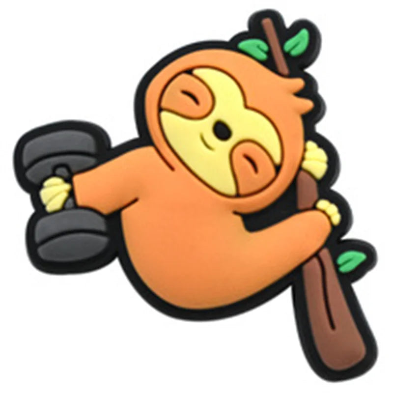 25 Piece Sloth Shoe Accessories