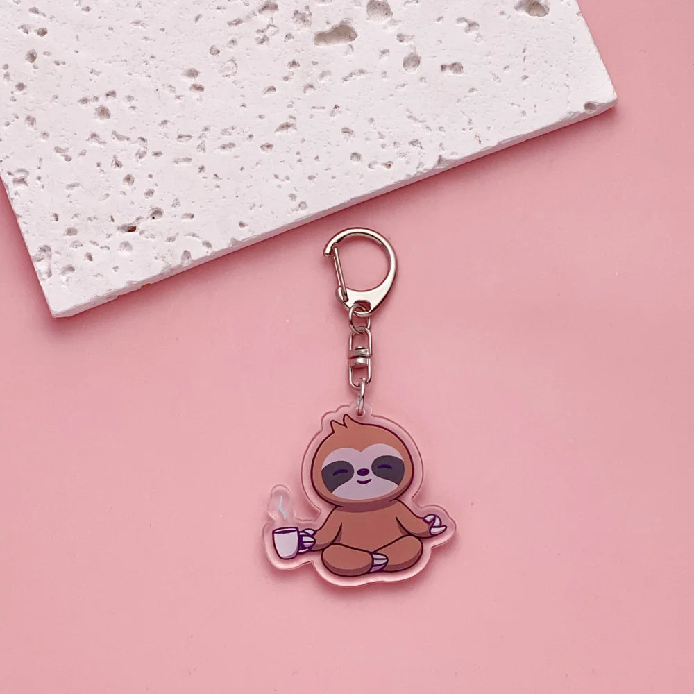 Sloth Acrylic Keychain