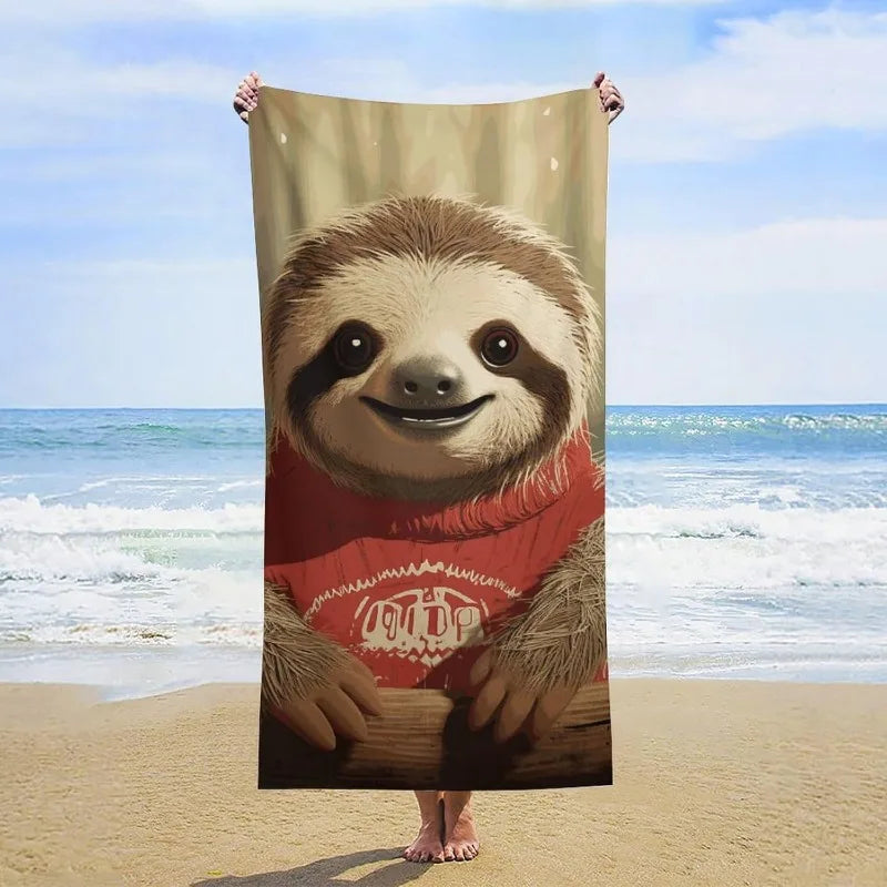 Sloth Fun Beach Towel