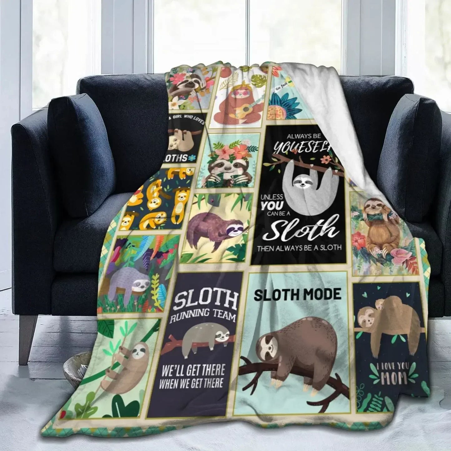 Assorted Just A Girl Who Loves Sloths Blankets