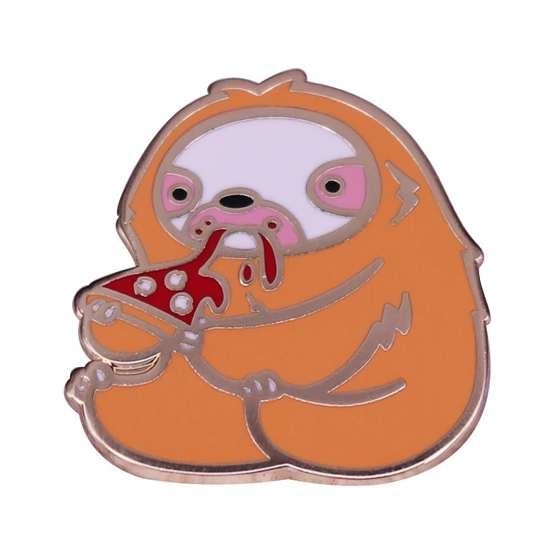 Sloth Enamel Pin Badges