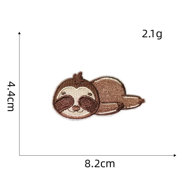 Sloth Embroidery Iron on