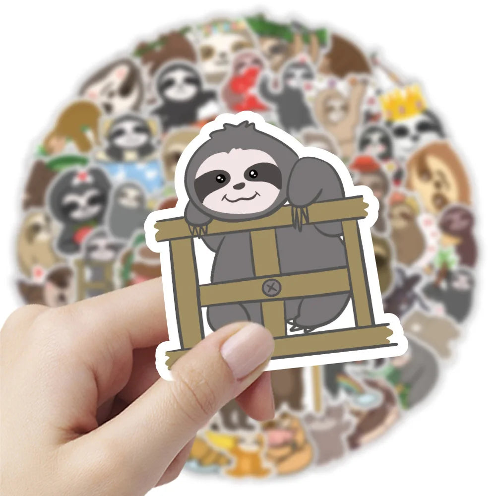 Sloth Cartoon Stickers