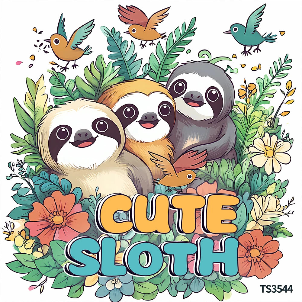 Sloth Colouring Book