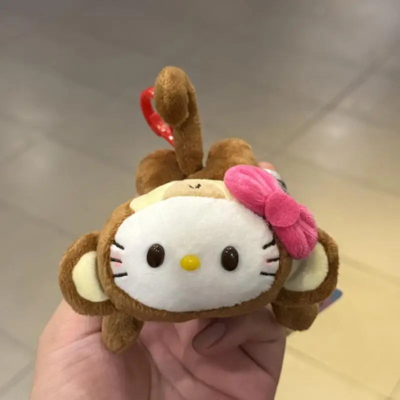 Hello Kitty Sloth Plush Keychain