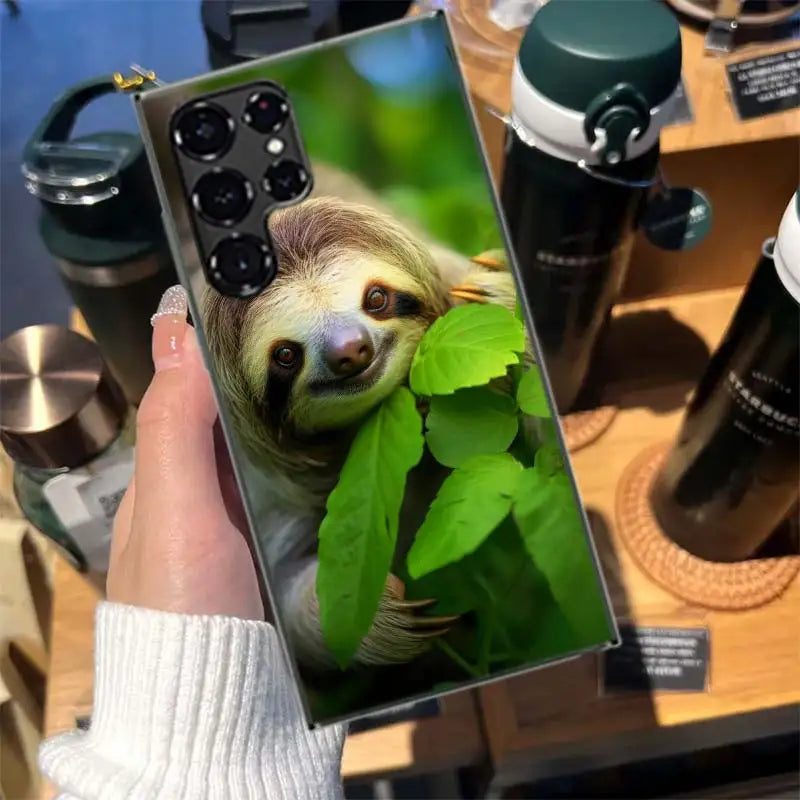 Sloth In Leaves Samsung Phone Case