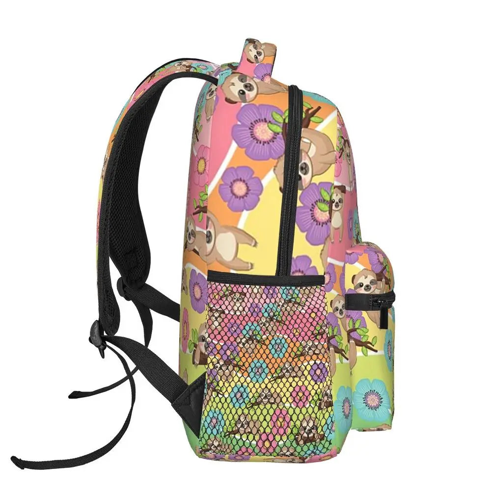 Vibrant Sloth Backpack