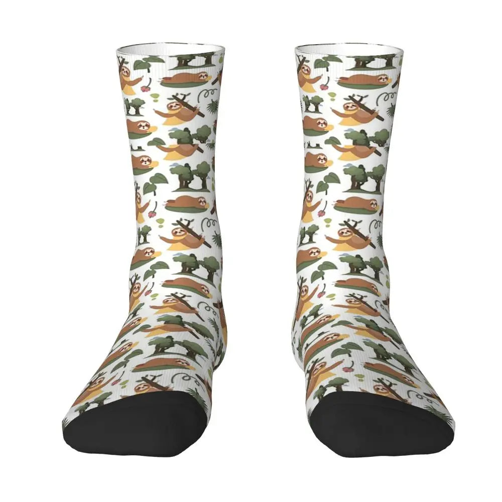 Safari Sloth Crew Socks