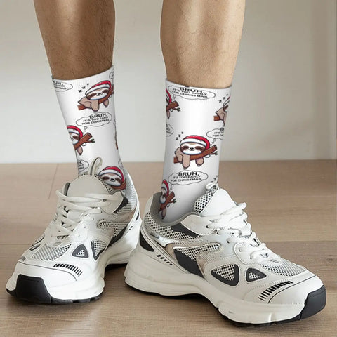 Image of Bruh, It's Too Early For Christmas Sloth Socks