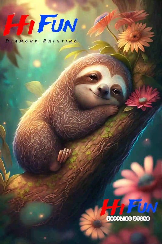 Sloth Diamond Art Kit