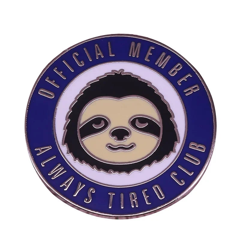 Sloth Pin Badge