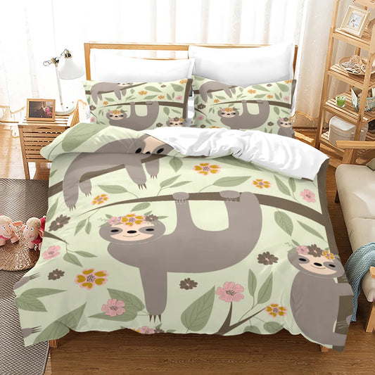Sloth Duvet Cover Set