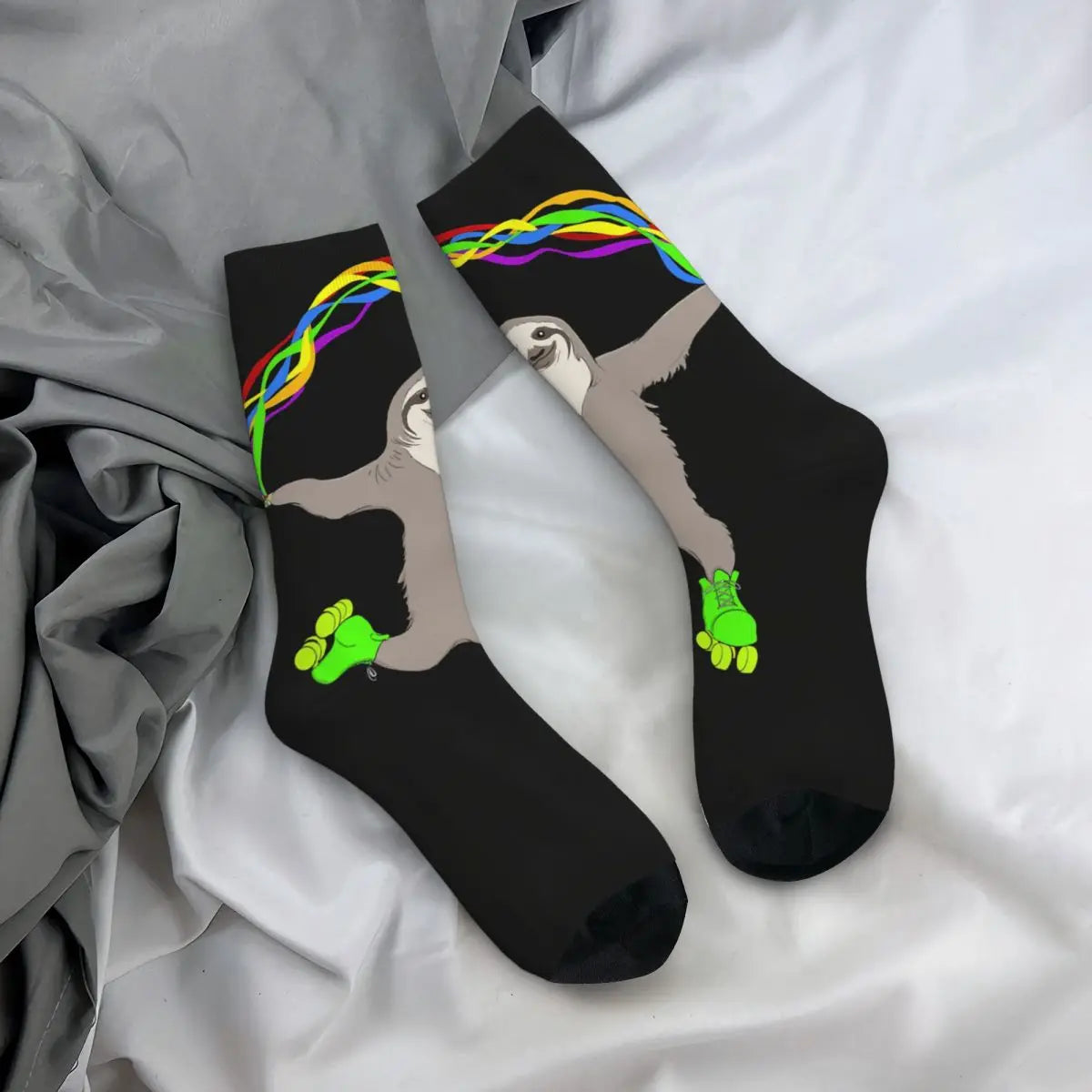 Hip Hop Roller Skating Sloth Socks