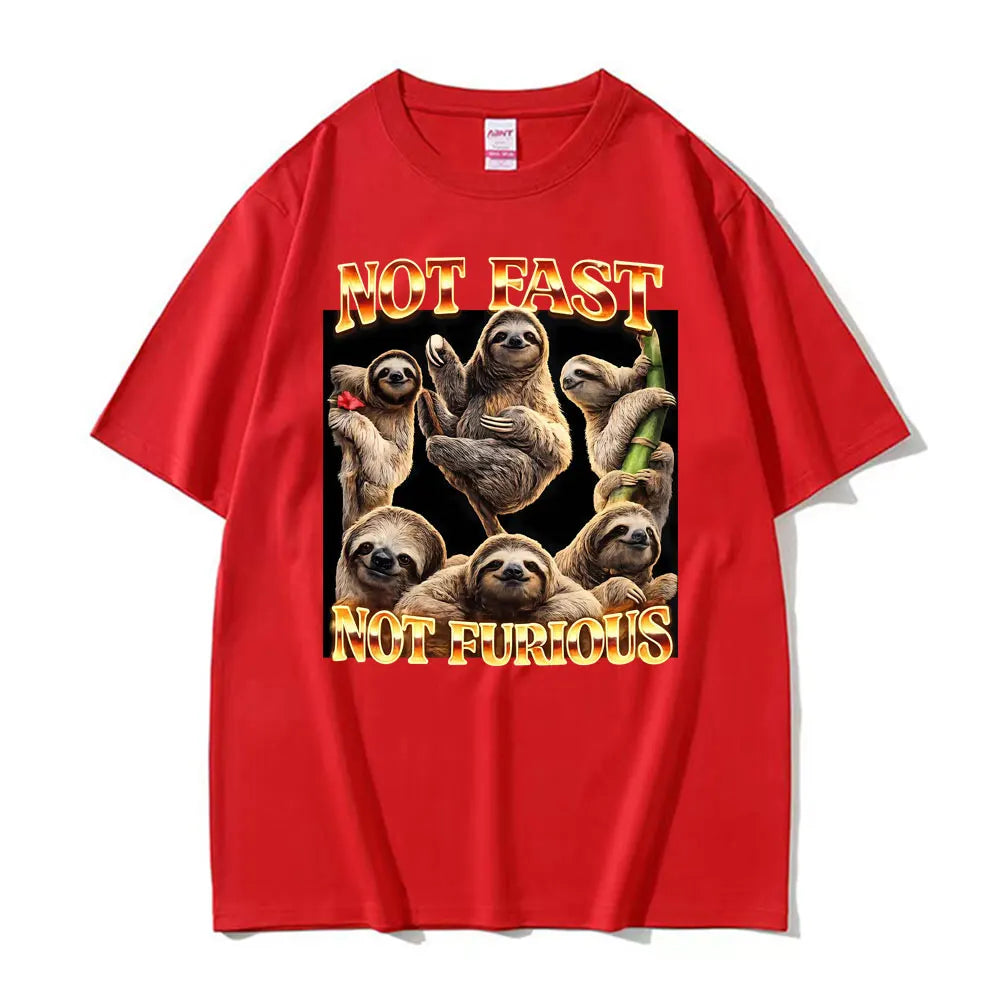 Not Fast Not Furious Sloth T-Shirt