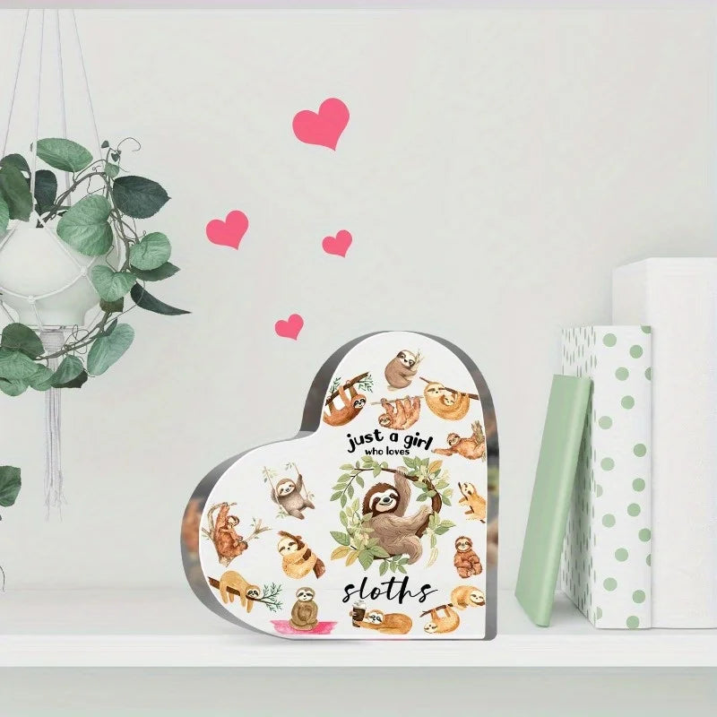 Just a Girl Who Loves Sloths Acrylic Sign