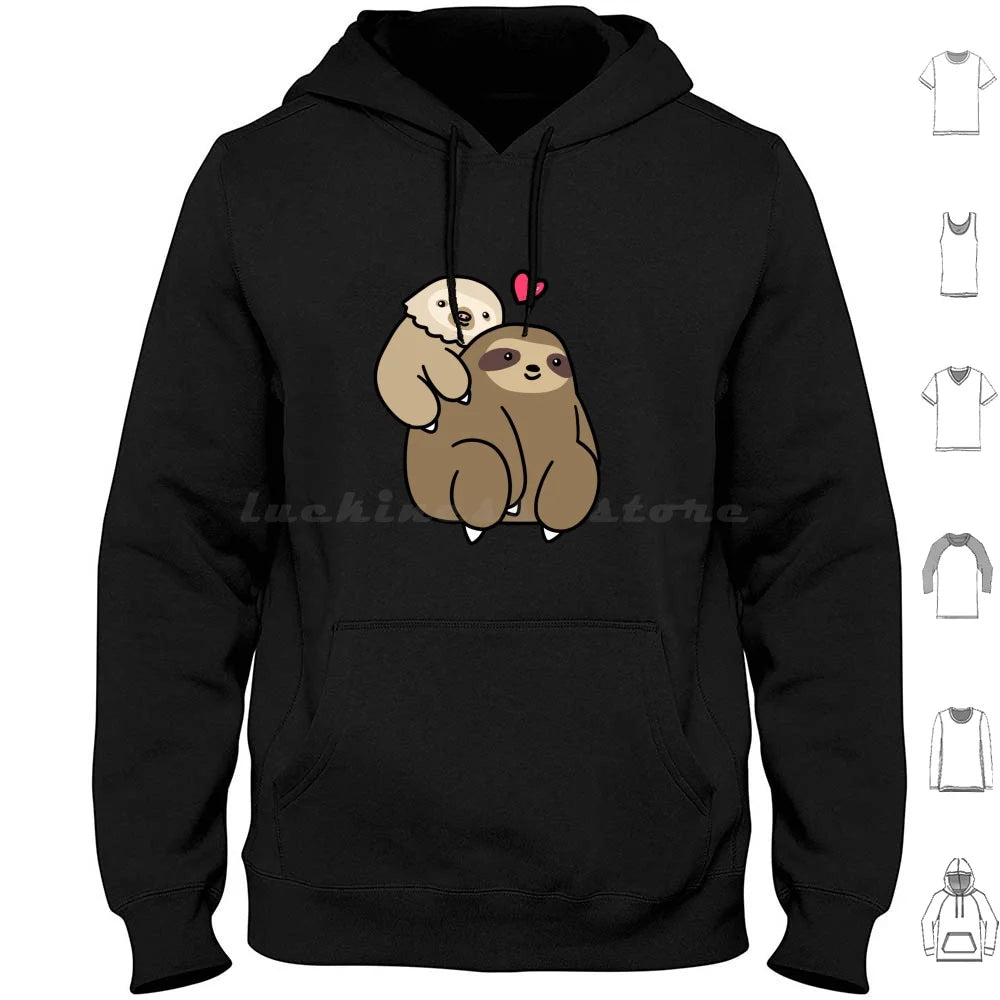 Couple Love Sloths Hoodie