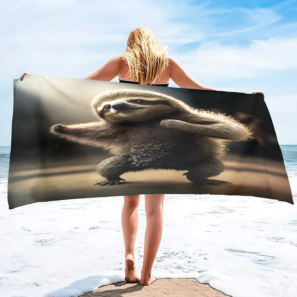 Fighting Sloth Towel