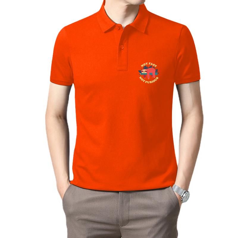 Orange Sloth Polo Shirt