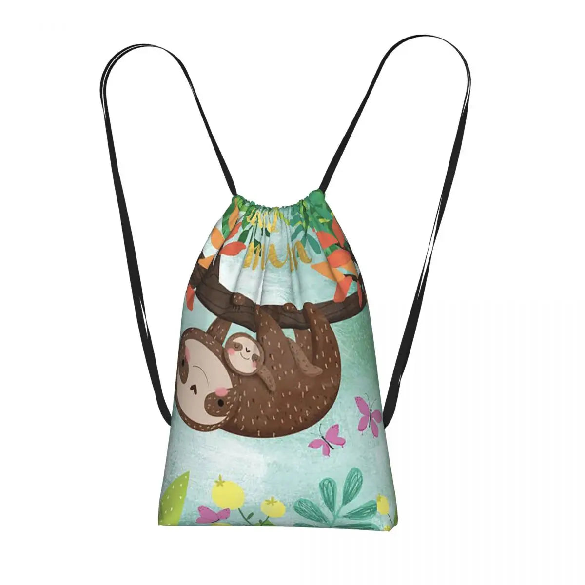 Sloth With Baby Sloth On Branch Backpack