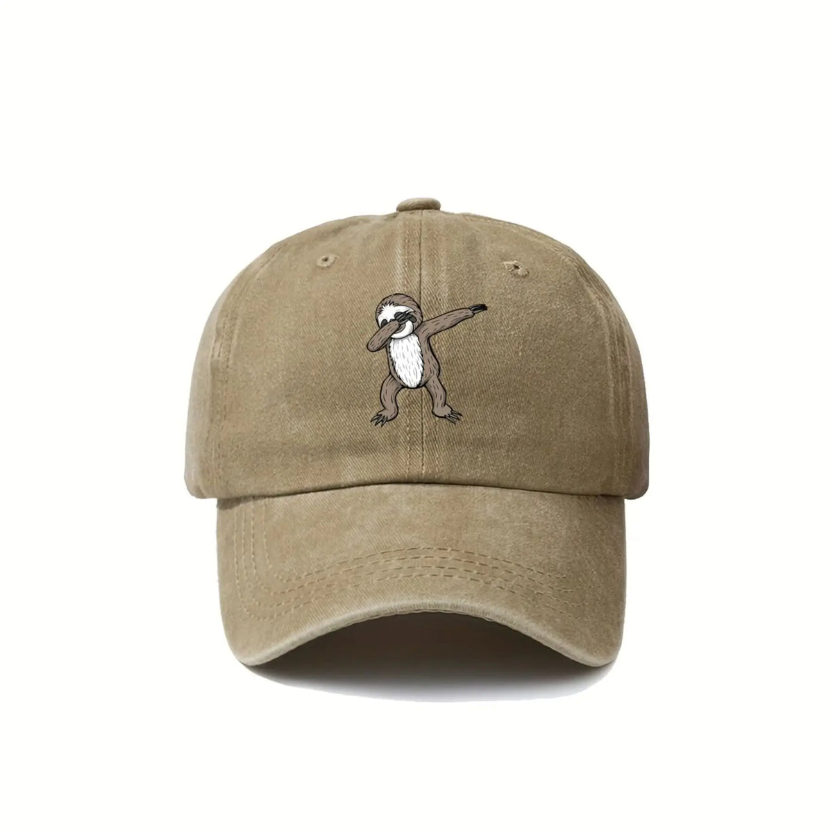 Dabbing Sloth Vintage Washed Baseball Cap product photo 4