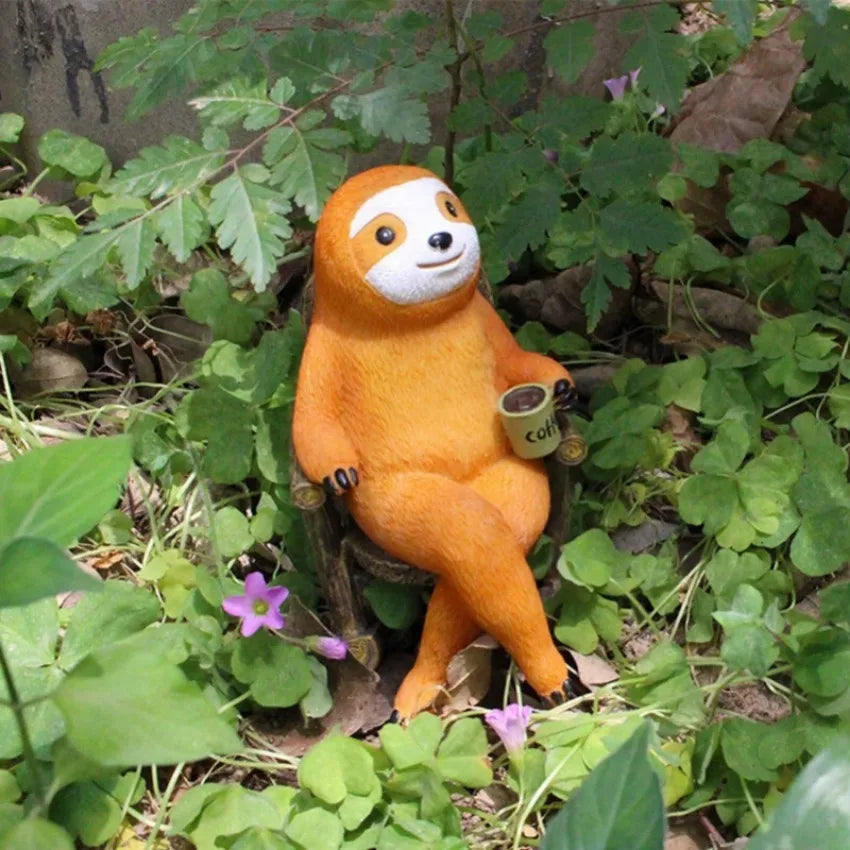 Sloth Resin Rocking Chair Ornament