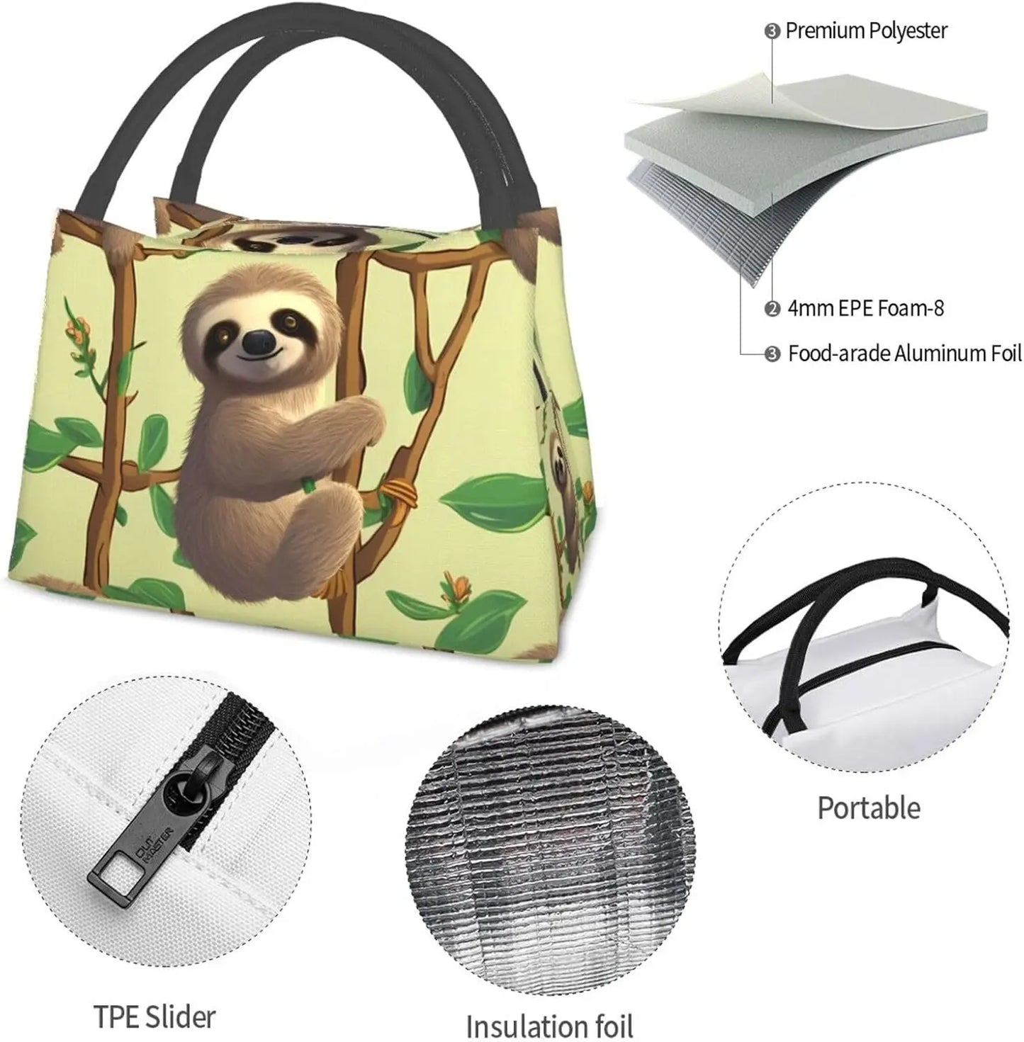 Sloth Lunch Bag