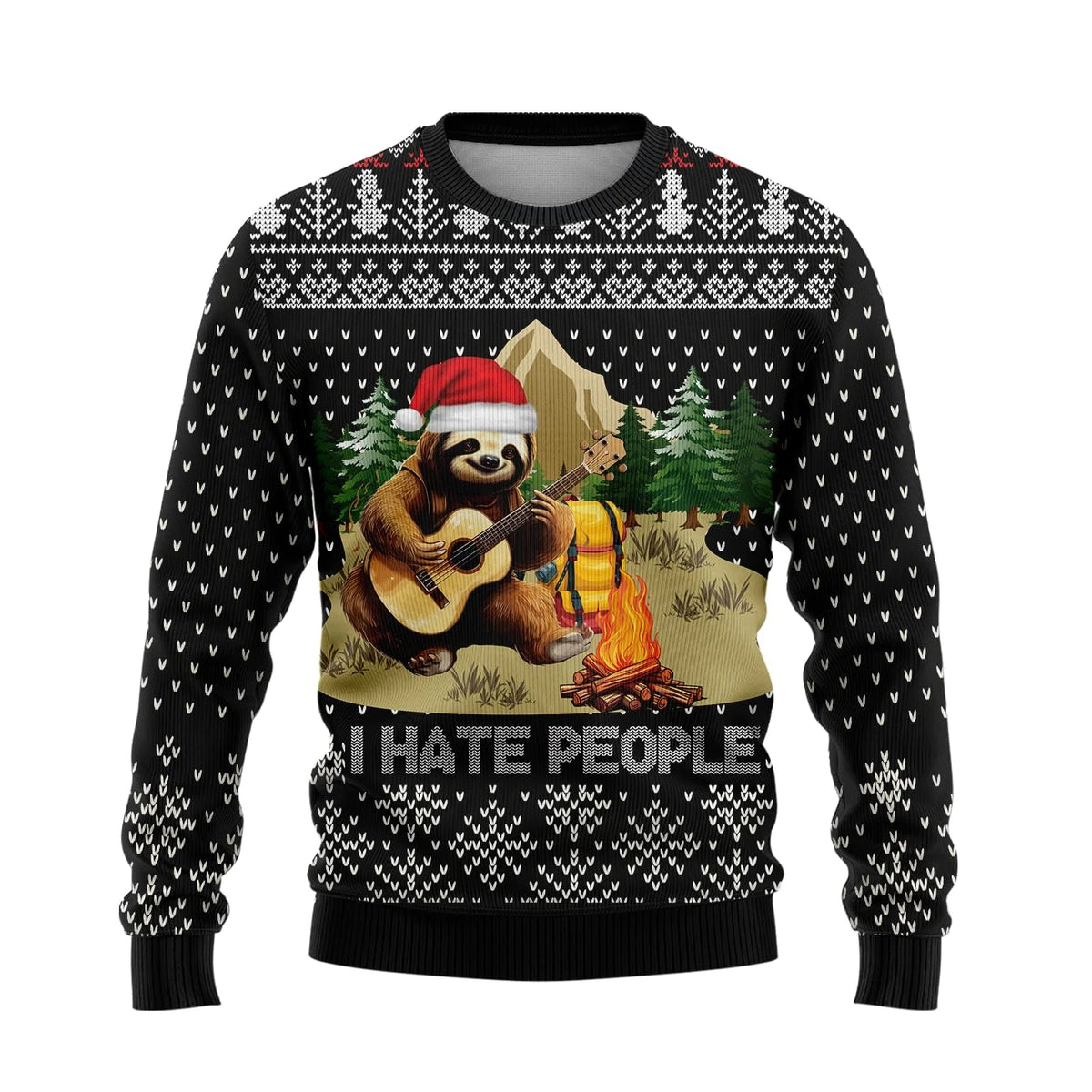 I Hate People Sloth Christmas Sweater