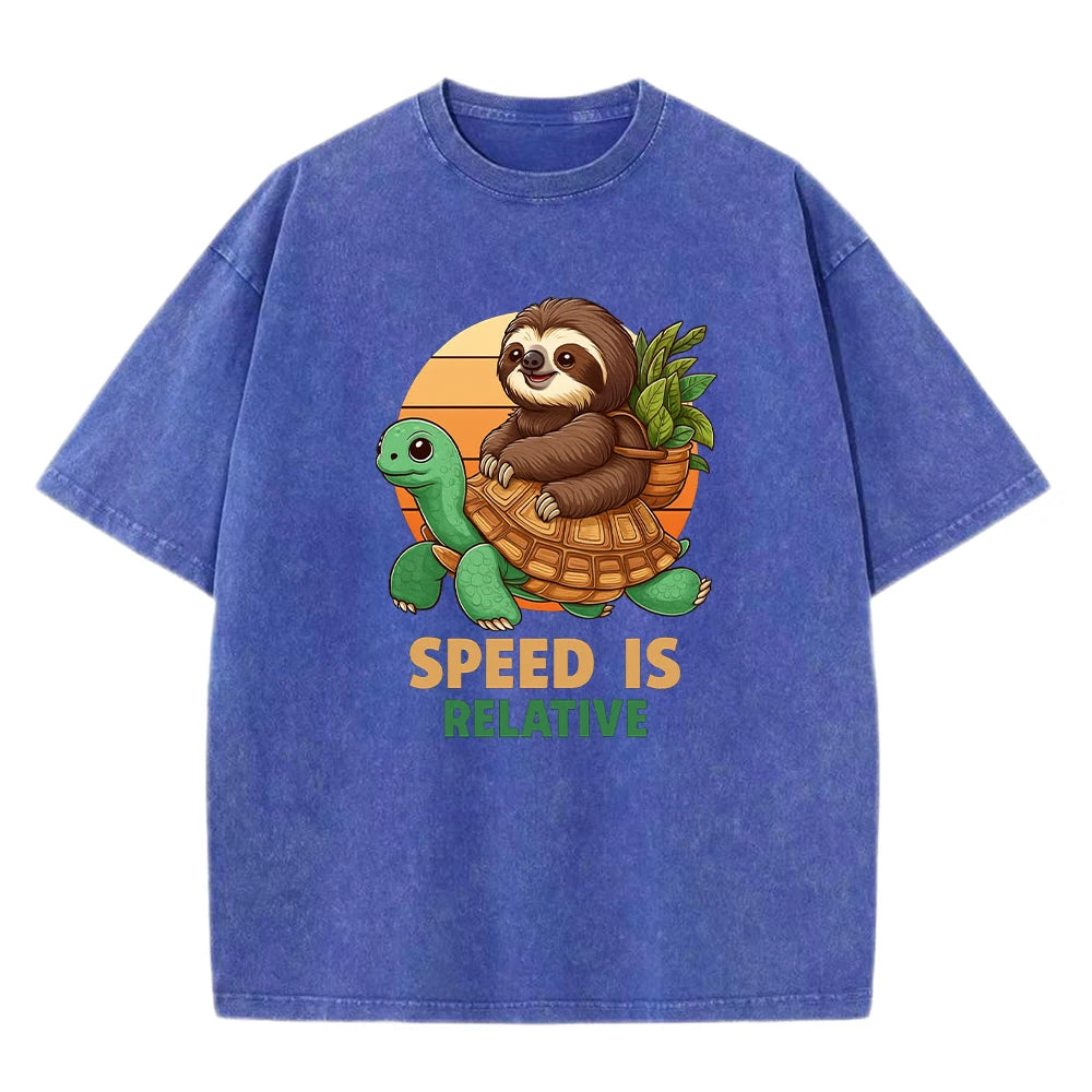 Speed Is Relative Turtle & Sloth T-Shirt