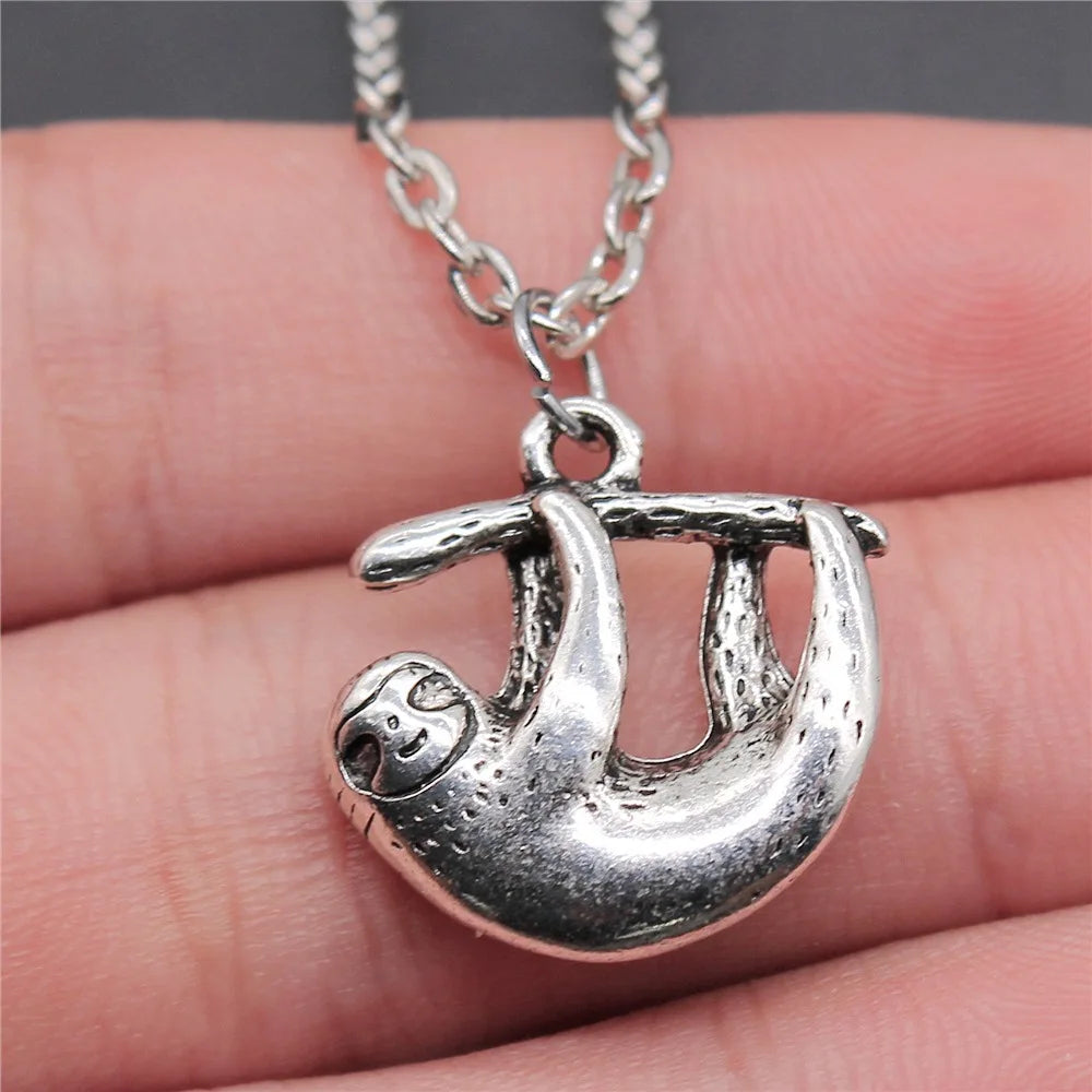 Hanging Sloth Necklace product photo
