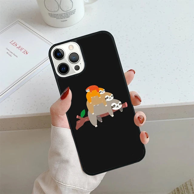 Pile Of Sloths iPhone Case