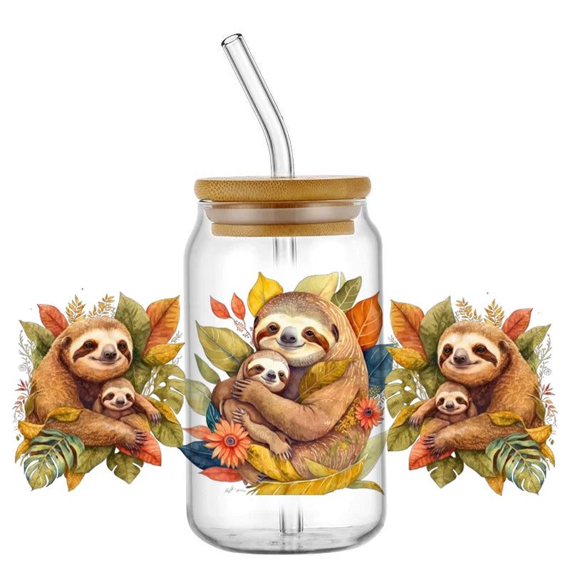 Sloth Decal Easy Peel Rub-On Transfer Sticker