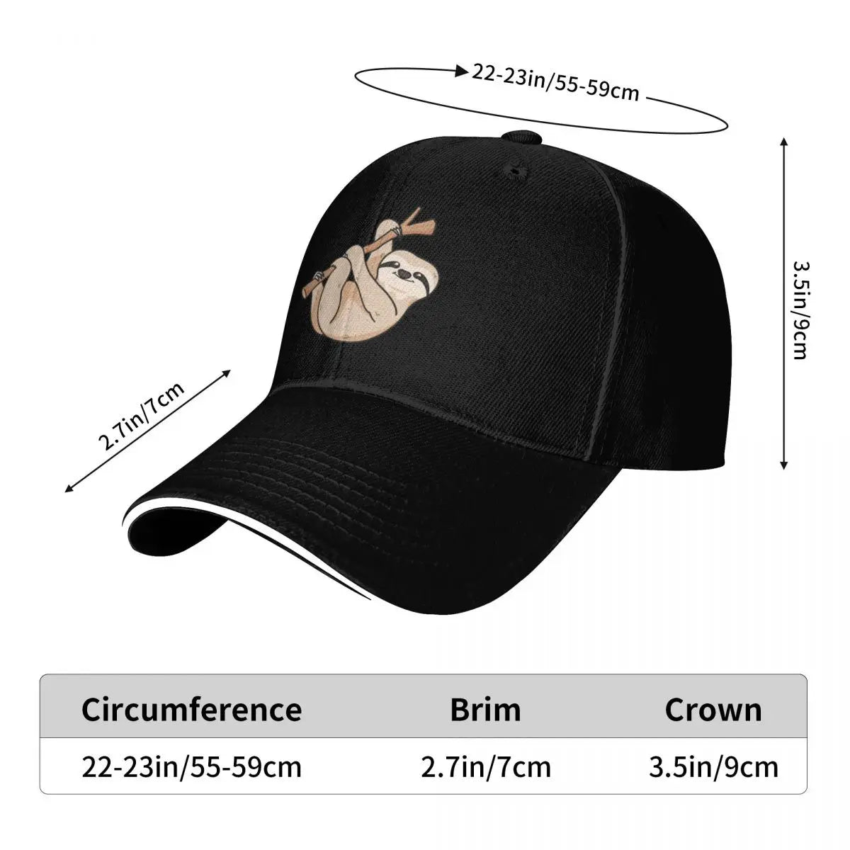 Baby Sloth Baseball Cap product photo 7