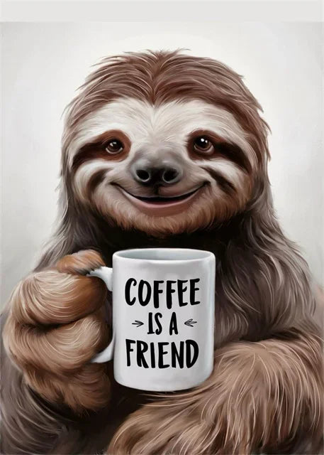 Coffee Is A Friend Poster